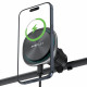 Acefast Car Holder with Wireless Charging (D41) for Air Vent, Magnetic Grip, USB C, 15W, for 4.7 6.9" Phones Silver