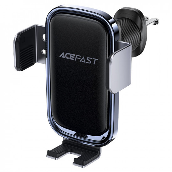 Acefast Car Holder with Wireless Charging (D39) for Air Vent, with Solar Panel, Battery, Automatic Arms, 300mAh Black