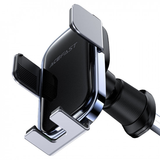 Acefast Car Holder with Wireless Charging (D39) for Air Vent, with Solar Panel, Battery, Automatic Arms, 300mAh Black