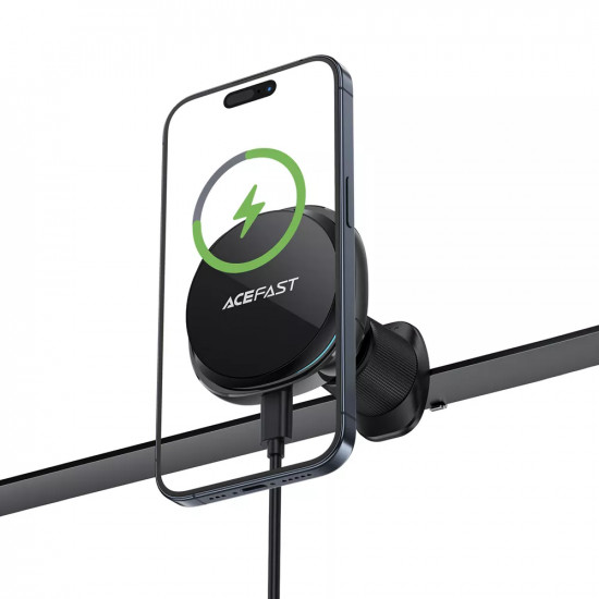 Acefast Car Holder with Wireless Charging (D31) for iPhone, MagSafe, 360° Adjustable, for Air Vent, 12V/2A, 15W Black