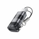 Acefast Adapter (J9) with Digital Display, Type C to USB C, 480Mbps, 20V/5A, Fast Charge, Data Transmission Metal Gray