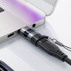 Acefast Adapter (J9) with Digital Display, Type C to USB C, 480Mbps, 20V/5A, Fast Charge, Data Transmission Metal Gray