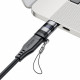 Acefast Adapter (J9) with Digital Display, Type C to USB C, 480Mbps, 20V/5A, Fast Charge, Data Transmission Metal Gray