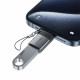 Acefast Adapter (J7) with OTG Function, USB to Type C, 10Gbps Data Transmission, Fast Charging Metal Gray