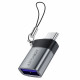 Acefast Adapter (J7) with OTG Function, USB to Type C, 10Gbps Data Transmission, Fast Charging Metal Gray