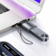 Acefast Adapter (J7) with OTG Function, USB to Type C, 10Gbps Data Transmission, Fast Charging Metal Gray