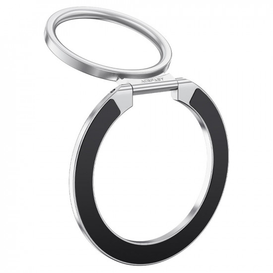 Acefast Phone Ring Holder (P1) MagSafe, Carbon Fiber Pattern, Foldable, 360° Rotating, Slim Design, N52 Magnets Black