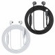 Acefast Wired Earphones (L8) Type C, In ear Design, with Microphone, Control Remote, Flexible, Silicone, 1.2m Gray