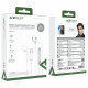 Acefast Wired Earphones (L7) Type C, Half In ear, with HD Microphone, Flexible, 1.2m White