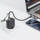 Acefast Data Cable (J4) Multifunction, Fast Charging, Type C/LED Light to Type C/Cigarette Lighter, 60W, 3A, 1.2m Black