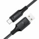 Acefast Data Cable (C17 04) USB to Type C, Fast Charging, 3A, Bend Resistant, Soft Silicone, 1.2m Black