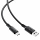 Acefast Data Cable (C17 04) USB to Type C, Fast Charging, 3A, Bend Resistant, Soft Silicone, 1.2m Black