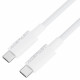 Acefast Data Cable (C18 03) Type C to Type C, Fast Charging, 60W, 3A, Bend Resistant, Nylon Braid, 1.2m White