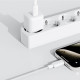 Acefast Data Cable (C18 03) Type C to Type C, Fast Charging, 60W, 3A, Bend Resistant, Nylon Braid, 1.2m White