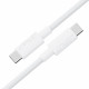 Acefast Data Cable (C18 03) Type C to Type C, Fast Charging, 60W, 3A, Bend Resistant, Nylon Braid, 1.2m White