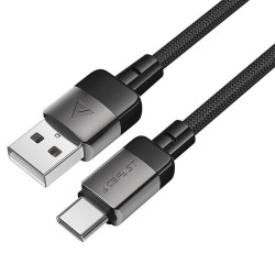 Acefast Data Cable (C9 04) USB to Type C, Fast Charging, 3A, Braided Nylon, 25.000 Bends, 1.2m Black Acefast Data Cable (C9 04) USB to Type C, Fast Charging, 3A, Braided Nylon, 25.000 Bends, 1.2m Black