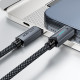 Acefast Data Cable (C19 03) Type C to Type C, Fast Charging, 60W, 3A, Bend Resistant, Nylon Braid, 1.2m Black