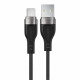 Acefast Data Cable (C11 04) Magnetic Winding, Fast Charging, USB to Type C, 3A, Adjustable Lenght, 1.2m Black