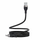 Acefast Data Cable (C11 04) Magnetic Winding, Fast Charging, USB to Type C, 3A, Adjustable Lenght, 1.2m Black