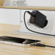 Acefast Data Cable (C11 04) Magnetic Winding, Fast Charging, USB to Type C, 3A, Adjustable Lenght, 1.2m Black