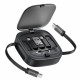 Acefast Data Cable (J3) Travel Set with Retractable Cable 2x USB C, USB, Lightning, Micro USB, TF, 60W, 3A, 0.95m Black