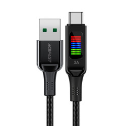 Acefast Data Cable (C7 04) USB to Type C, Fast Charging, 3A, Braided Nylon, 25.000 Bends, 1.2m Black Acefast Data Cable (C7 04) USB to Type C, Fast Charging, 3A, Braided Nylon, 25.000 Bends, 1.2m Black