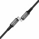 Acefast Data Cable (C1 09) SuperCharge, Audio Video, USB C to USB C, 40Gbps, 4K, 5A, 240W, PD3.1, USB4, 1m Gray / Black