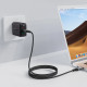 Acefast Data Cable (C1 09) SuperCharge, Audio Video, USB C to USB C, 40Gbps, 4K, 5A, 240W, PD3.1, USB4, 1m Gray / Black