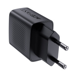 Acefast Wall Charger (A82) Type C, GaN Technology, PD20W, Supports Fast Charging Black Acefast Wall Charger (A82) Type C, GaN Technology, PD20W, Supports Fast Charging Black
