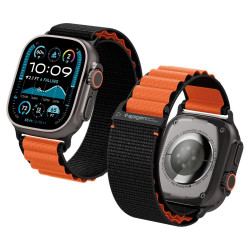 Spigen WBF1 Apple Watch 6 / 7 / 8 / 9 / 10 / SE / SE 2 / Ultra / Ultra 2 (44/45/46/49mm) Black / Orange