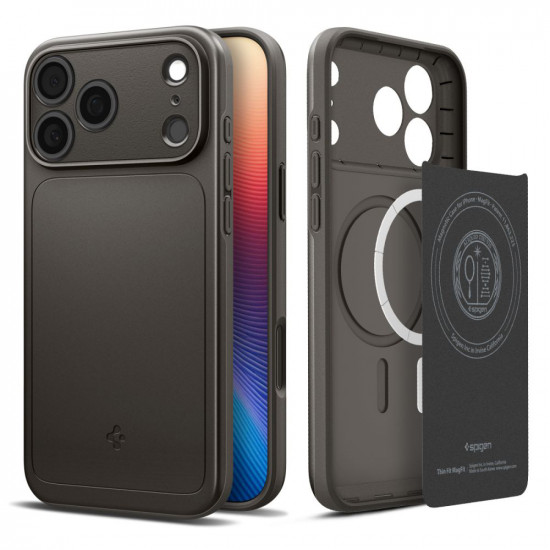 Spigen Thin Fit MagSafe iPhone 17 Pro Gunmetal
