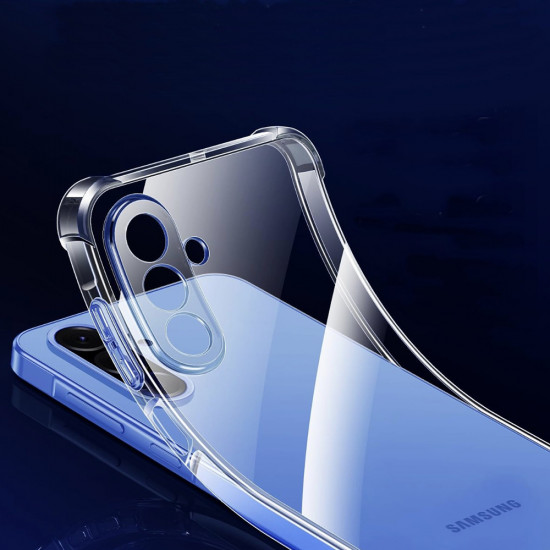 Techsuit Shockproof Clear Silicone MagSafe Samsung Galaxy A17 5G Clear
