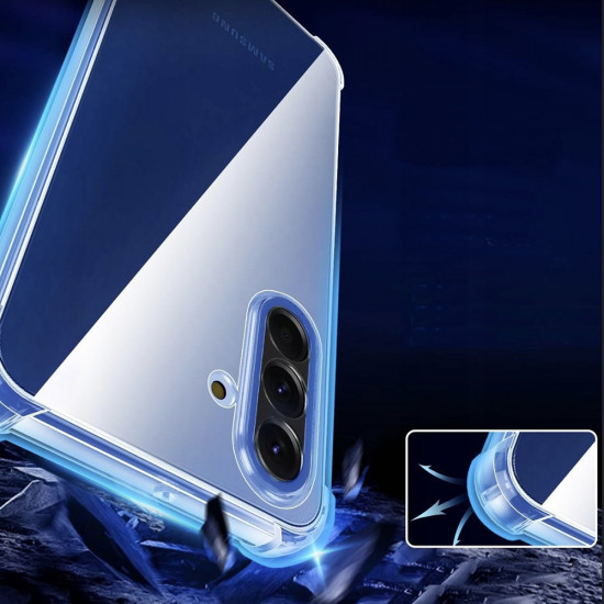 Techsuit Shockproof Clear Silicone MagSafe Samsung Galaxy A17 5G Clear
