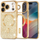 Techsuit Luxury Glitter MagSafe iPhone 17 Pro Max Gold