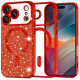 Techsuit Luxury Glitter MagSafe iPhone 17 Pro Max Red
