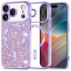 Techsuit Luxury Glitter MagSafe iPhone 17 Pro Max Light Purple Techsuit Luxury Glitter MagSafe iPhone 17 Pro Max Light Purple