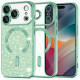 Techsuit Luxury Glitter MagSafe iPhone 17 Pro Max Light Green