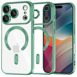 Techsuit Luxury Crystal MagSafe iPhone 17 Pro Max Light Green