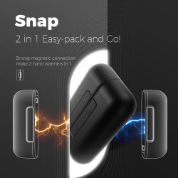 Ocoopa Hand Warmer UT2s (UT2S GY) Type C, with Power Bank, Electric, Magnetic Design, MagTwins, 2x 5000mAh Grey Ocoopa Hand Warmer UT2s (UT2S GY) Type C, with Power Bank, Electric, Magnetic Design, MagTwins, 2x 5000mAh Grey