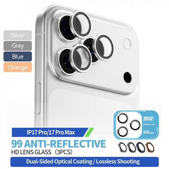 Blueo 99 Anti Reflective Lens Glass iPhone 17 Pro / iPhone 17 Pro Max Orange