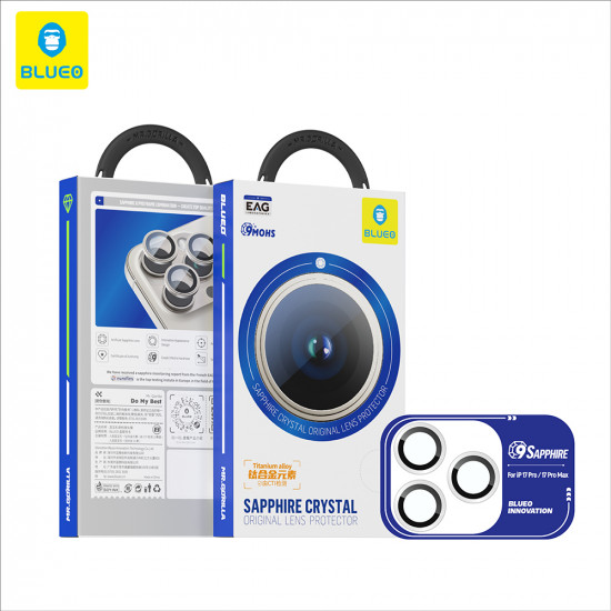 Blueo Sapphire Crystal Original Lens Glass iPhone 17 Pro / iPhone 17 Pro Max Orange Blueo Sapphire Crystal Original Lens Glass iPhone 17 Pro / iPhone 17 Pro Max Orange