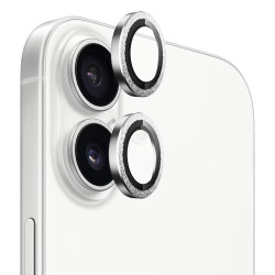 Blueo Original Metal Frame Lens Glass iPhone 17 Silver Diamond Blueo Original Metal Frame Lens Glass iPhone 17 Silver Diamond