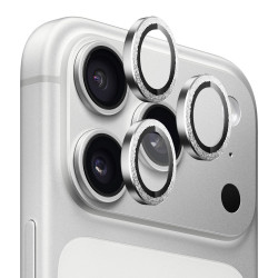 Blueo Original Metal Frame Lens Glass iPhone 17 Pro / iPhone 17 Pro Max Silver Diamond Blueo Original Metal Frame Lens Glass iPhone 17 Pro / iPhone 17 Pro Max Silver Diamond