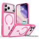 ESR Classic Hybrid HaloLock Kickstand iPhone 17 Pro Max Frosted Pink