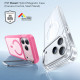 ESR Classic Hybrid HaloLock Kickstand iPhone 17 Pro Max Frosted Pink