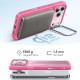 ESR Classic Hybrid HaloLock Kickstand iPhone 17 Pro Max Frosted Pink
