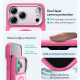 ESR Classic Hybrid HaloLock Kickstand iPhone 17 Pro Max Frosted Pink