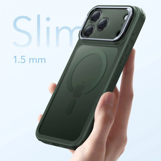ESR Classic Hybrid HaloLock Kickstand iPhone 17 Pro Max Frosted Green ESR Classic Hybrid HaloLock Kickstand iPhone 17 Pro Max Frosted Green