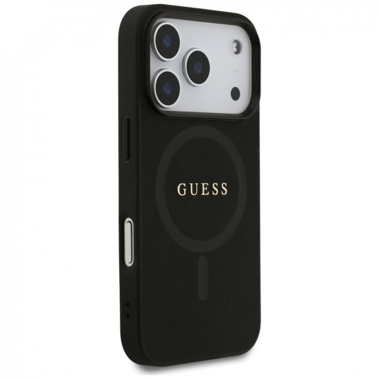 Guess Saffiano Classic Logo MagSafe (GUHMP17XPSAHMCK) iPhone 17 Pro Max Black