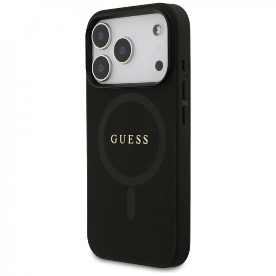 Guess Saffiano Classic Logo MagSafe (GUHMP17XPSAHMCK) iPhone 17 Pro Max Black